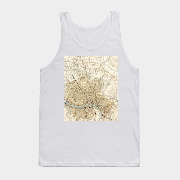 Vintage Map of Richmond Virginia (1934) Tank Top by Bravuramedia